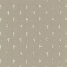 ANTE DECOR Ballerinas Printed Cotton Fabric Toasted Marshmallow