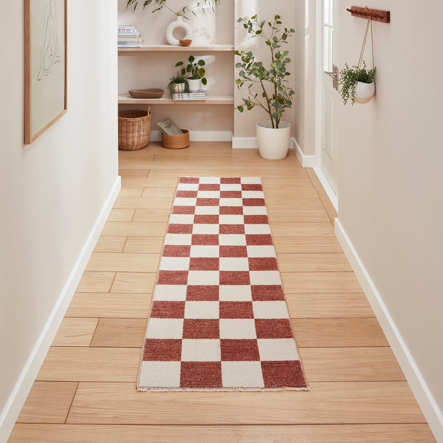 Baltimore 66618 Smooth Pile Runner 60cm x 230cm Rug Plum