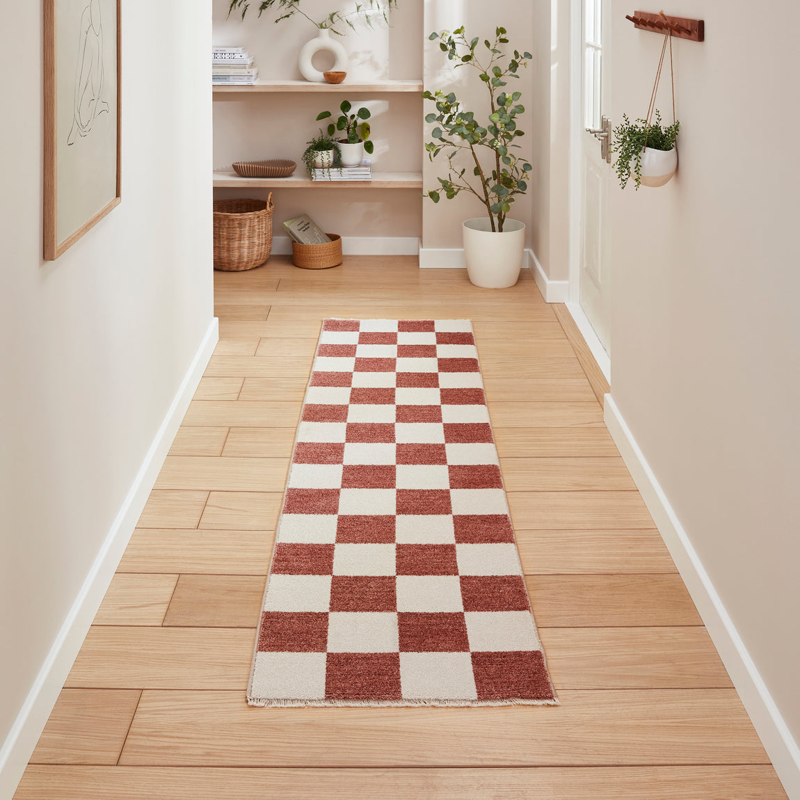 Baltimore 66618 Smooth Pile Runner 60cm x 230cm Rug Plum