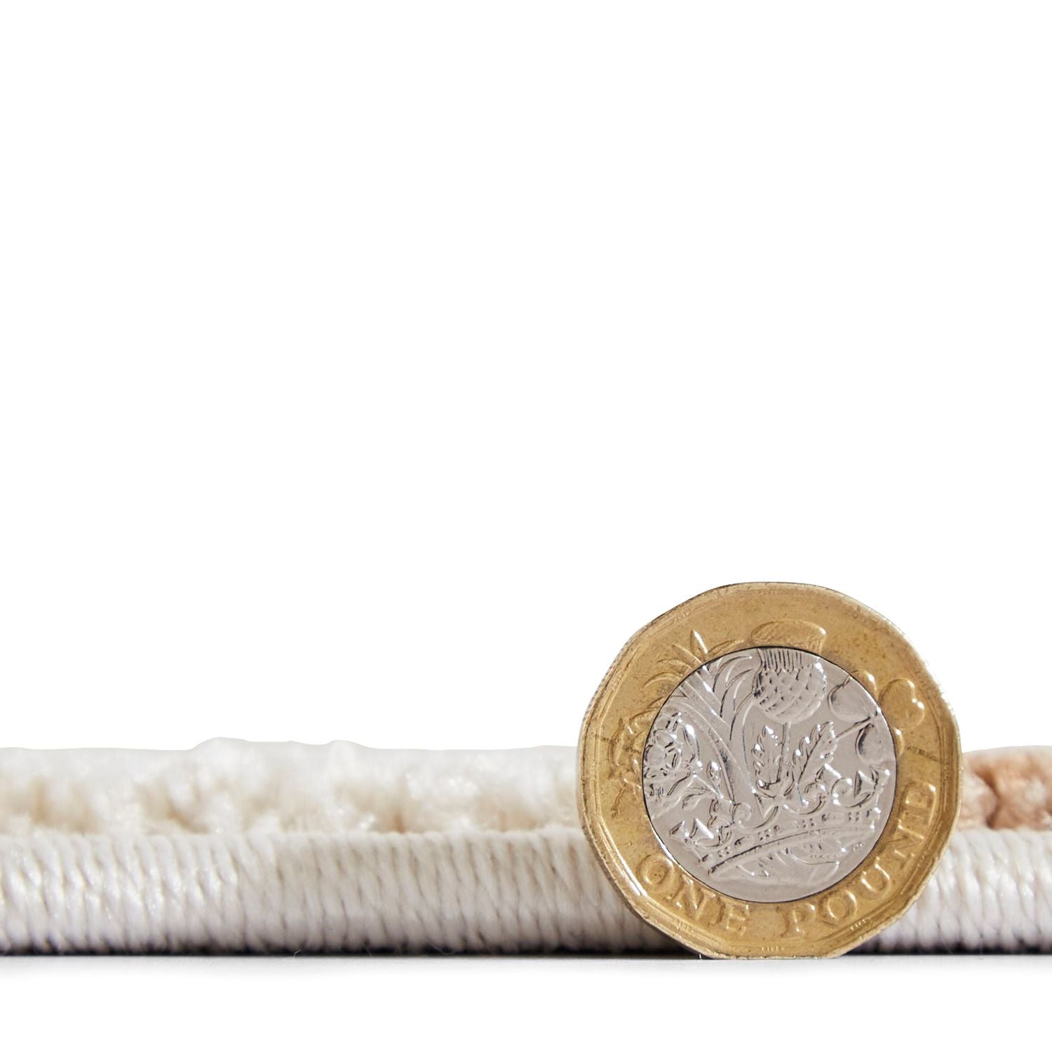 Baltimore 66618 Smooth Pile Runner 60cm x 230cm Rug Beige