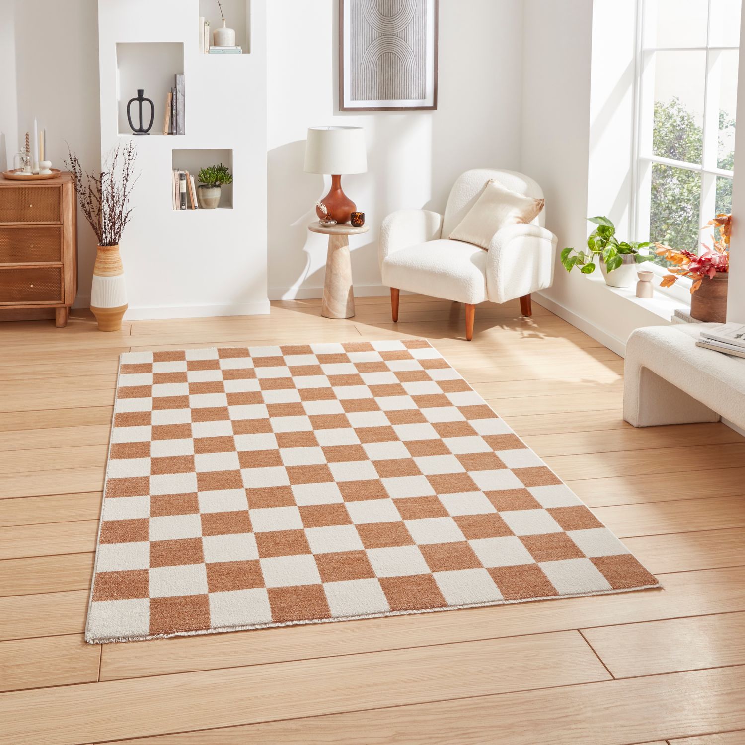 Baltimore 66618 Smooth Pile Rug Walnut