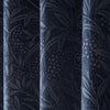 Laura Ashley Barley Embossed Ready Made Eyelet Curtains Midnight