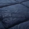 Laura Ashley Barley Embossed 235cm x 235cm Bedspread Set Navy