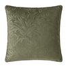 Laura Ashley Barley Embossed 50cm x 50cm Filled Cushion Olive Green