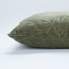 Laura Ashley Barley Embossed 50cm x 50cm Filled Cushion Olive Green