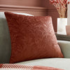 Laura Ashley Barley Embossed 50cm x 50cm Filled Cushion Terracotta