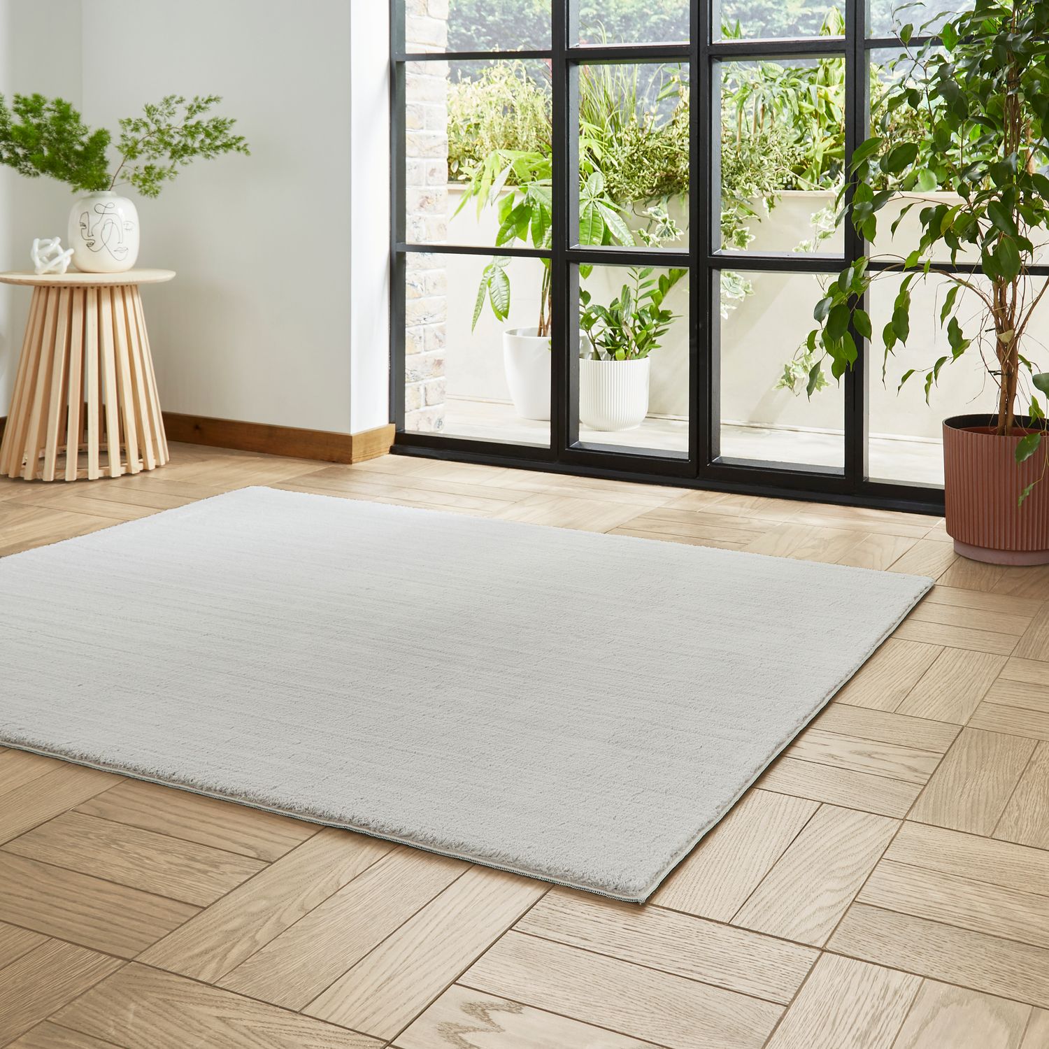 Bay Washable Rug Grey