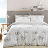 Fusion Beach Huts Duvet Cover Bedding Set Natural