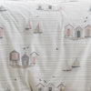 Fusion Beach Huts Duvet Cover Bedding Set Natural