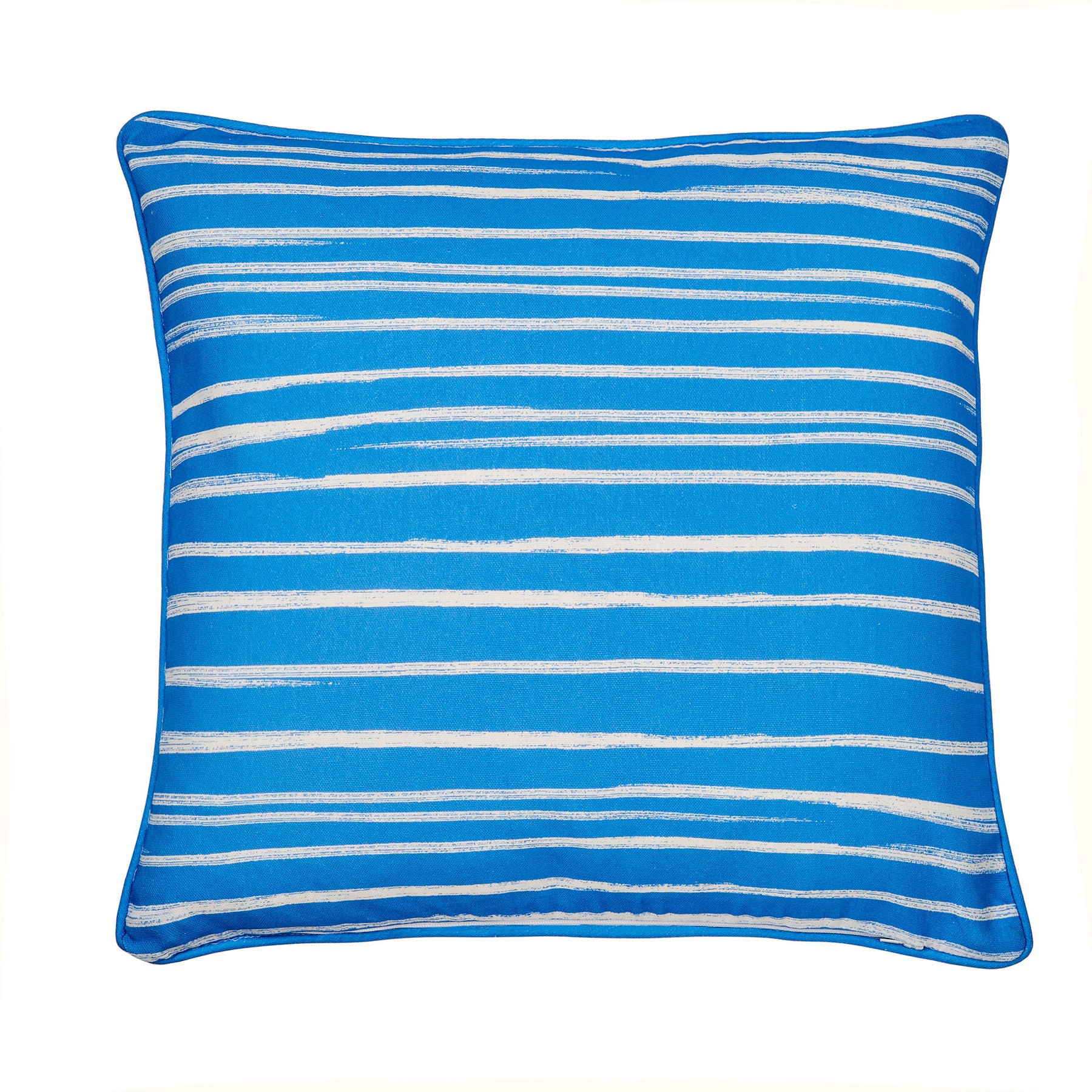 Fusion Beach Huts 43cm x 43cm Outdoor Filled Cushion Blue