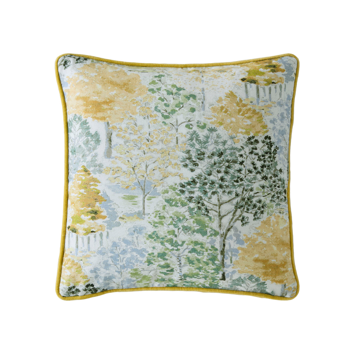 Laura Ashley Bernwood 45cm x 45cm Filled Cushion Ochre Yellow