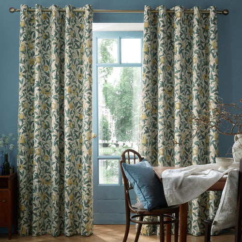 William Morris At Home Bird And Pomegranate Ready Made Eyelet Blackout Curtains Mineral