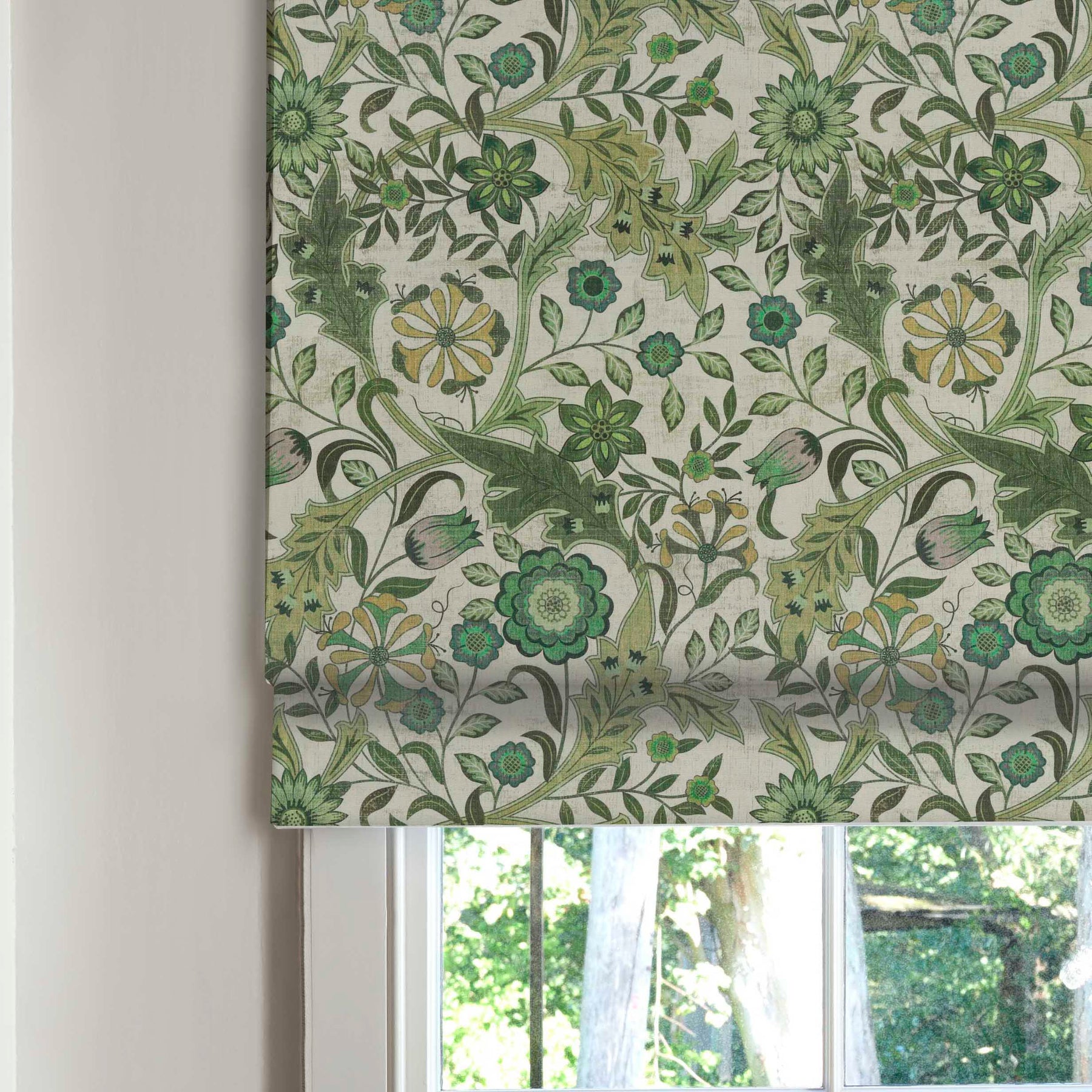 Linda Barker Home Agra Made To Measure Roman Blind Emerald