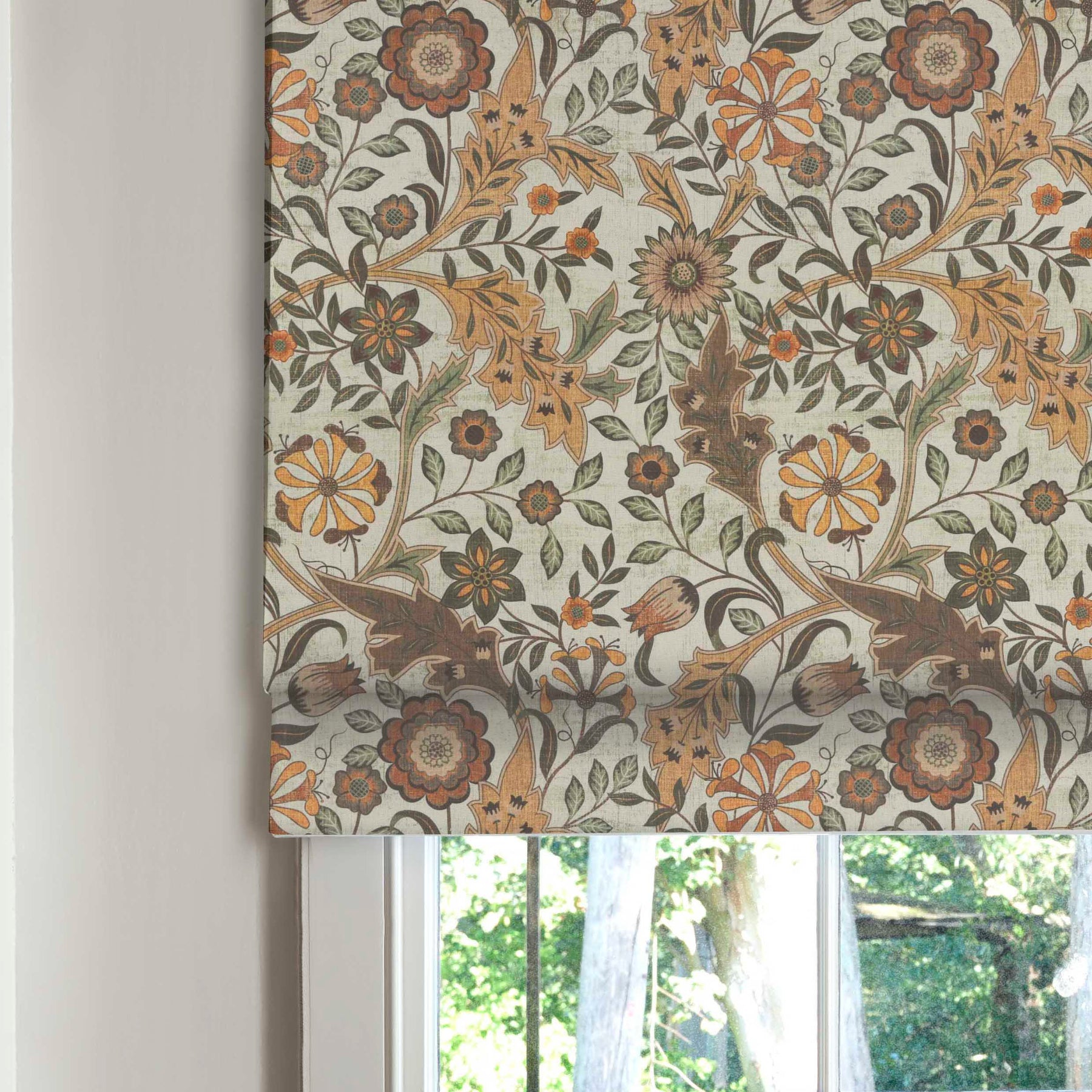 Linda Barker Home Agra Made To Measure Roman Blind Mushroom