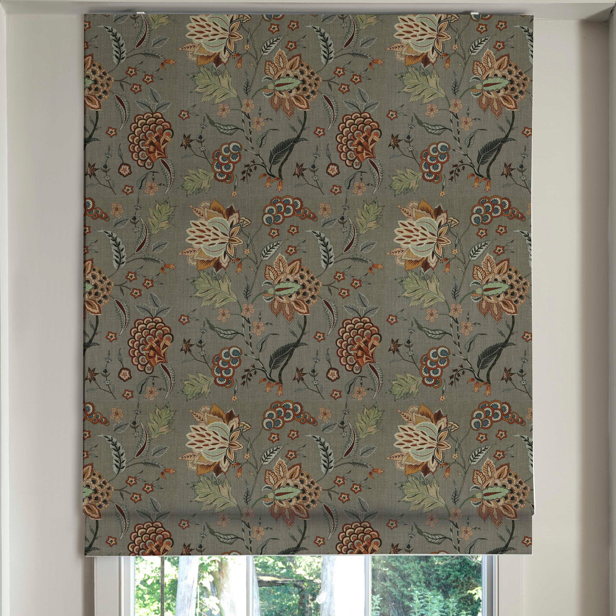 Linda Barker Home Chennai Blackout Made To Measure Roman Blind Mushroom