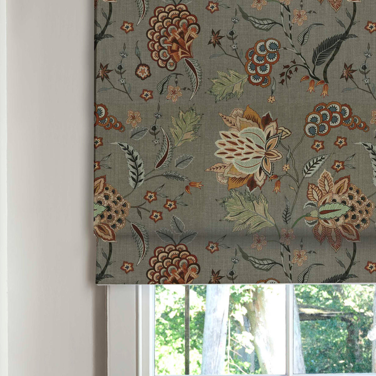 Linda Barker Home Chennai Blackout Made To Measure Roman Blind Mushroom