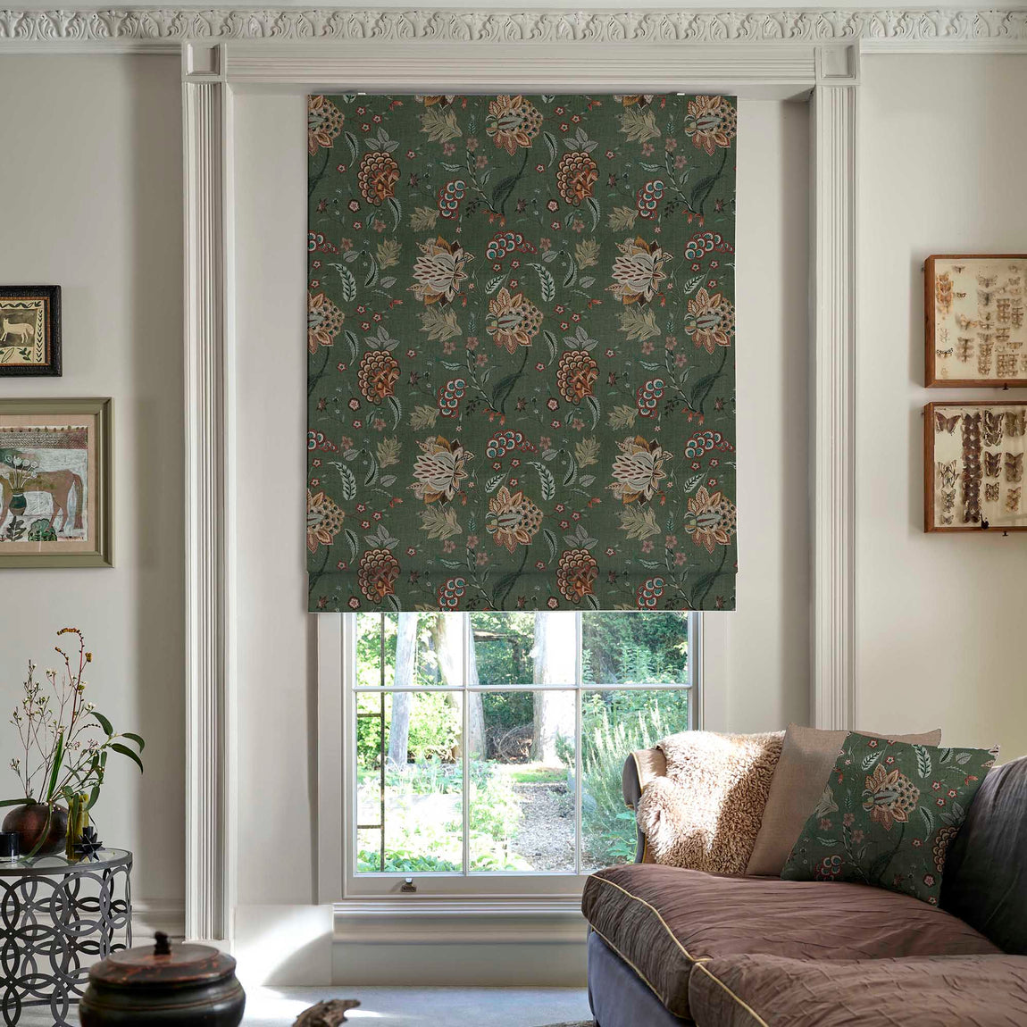 Linda Barker Home Chennai Blackout Made To Measure Roman Blind Emerald