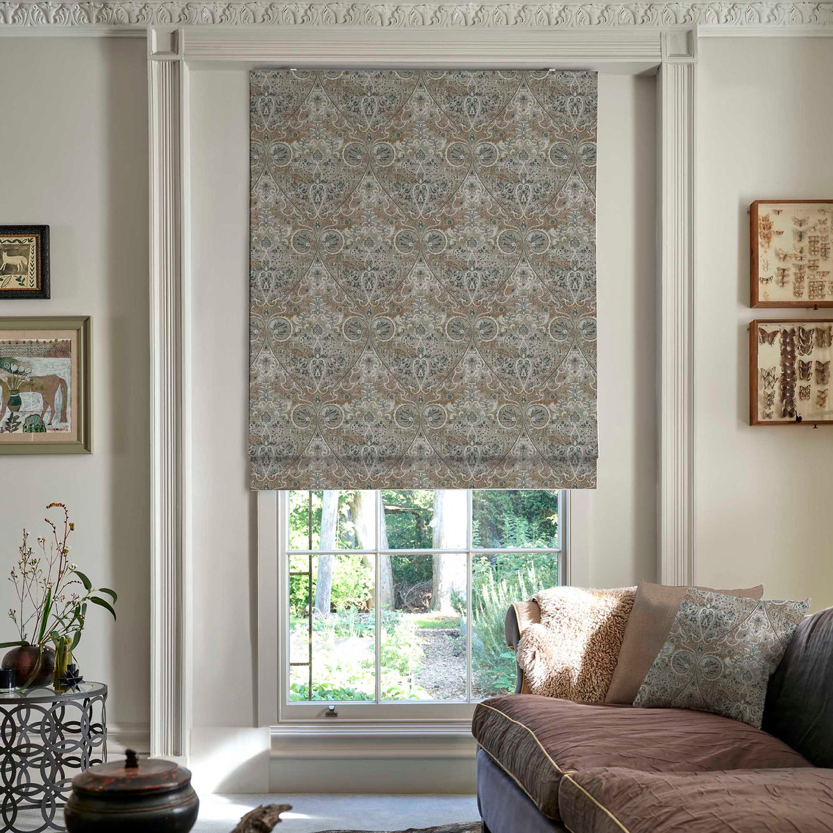 Linda Barker Home Jaipur Made To Measure Roman Blind Mushroom