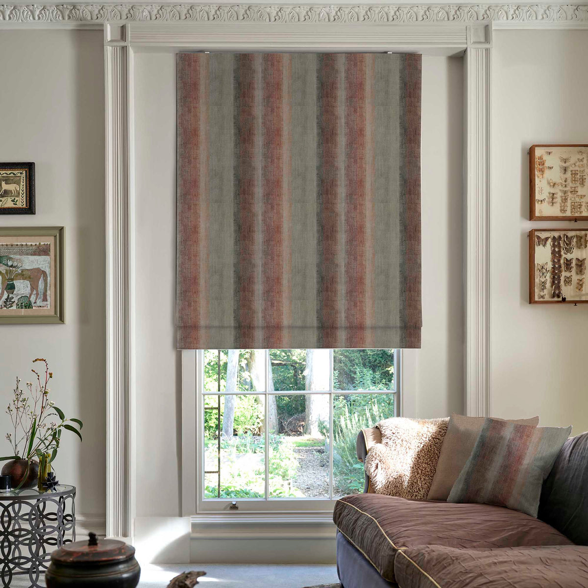 Linda Barker Home Bidar Blackout Made To Measure Roman Blind Paprika