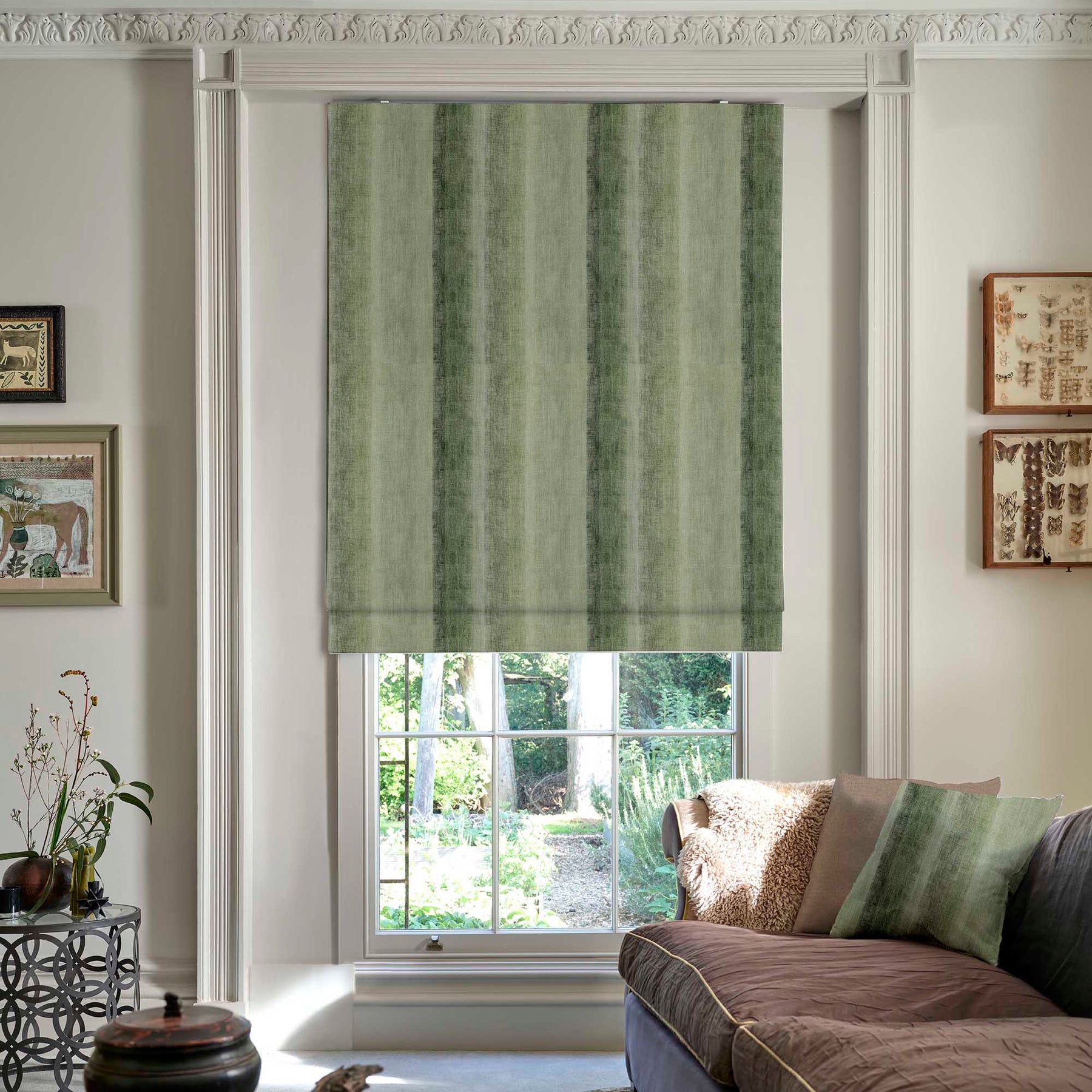 Linda Barker Home Bidar Blackout Made To Measure Roman Blind Emerald
