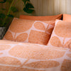 Orla Kiely Block Garden Duvet Cover Bedding Set Orange Sorbet