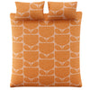 Orla Kiely Block Garden Duvet Cover Bedding Set Orange Sorbet
