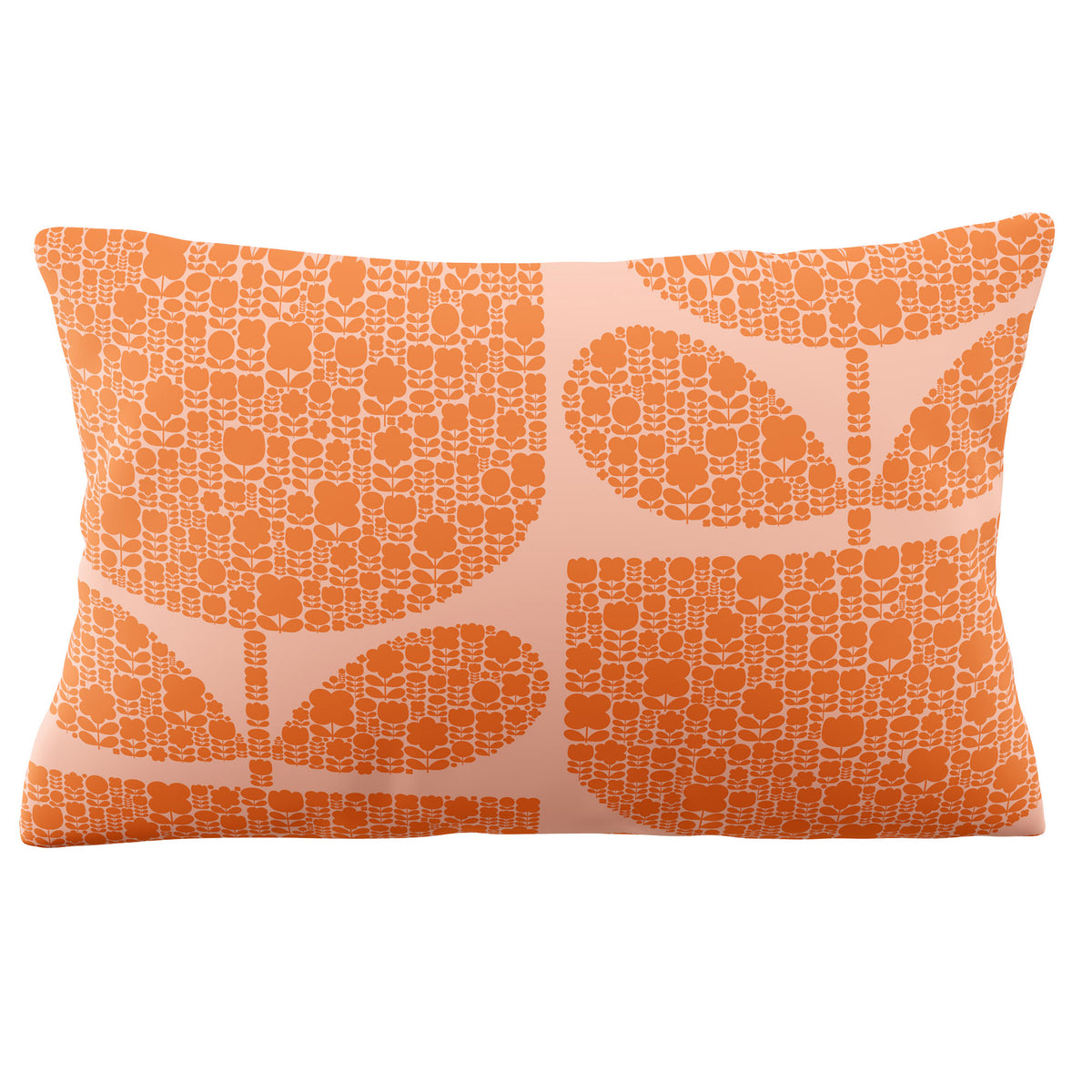 Orla Kiely Block Garden Pillowcase Housewife Orange Sorbet