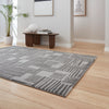 Catherine Lansfield Blocks Modern Abstract Rug Grey
