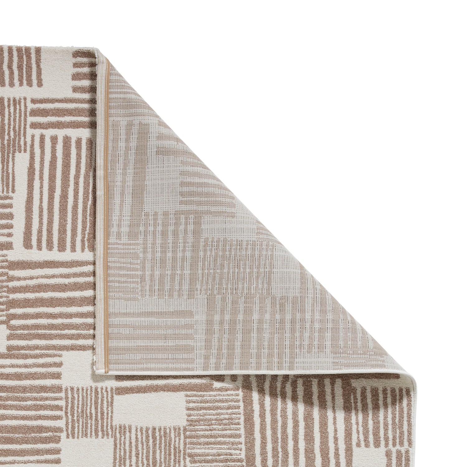 Catherine Lansfield Blocks Modern Abstract Rug Natural