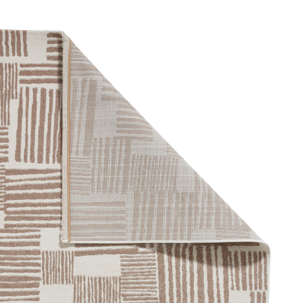 Catherine Lansfield Blocks Modern Abstract Rug Natural