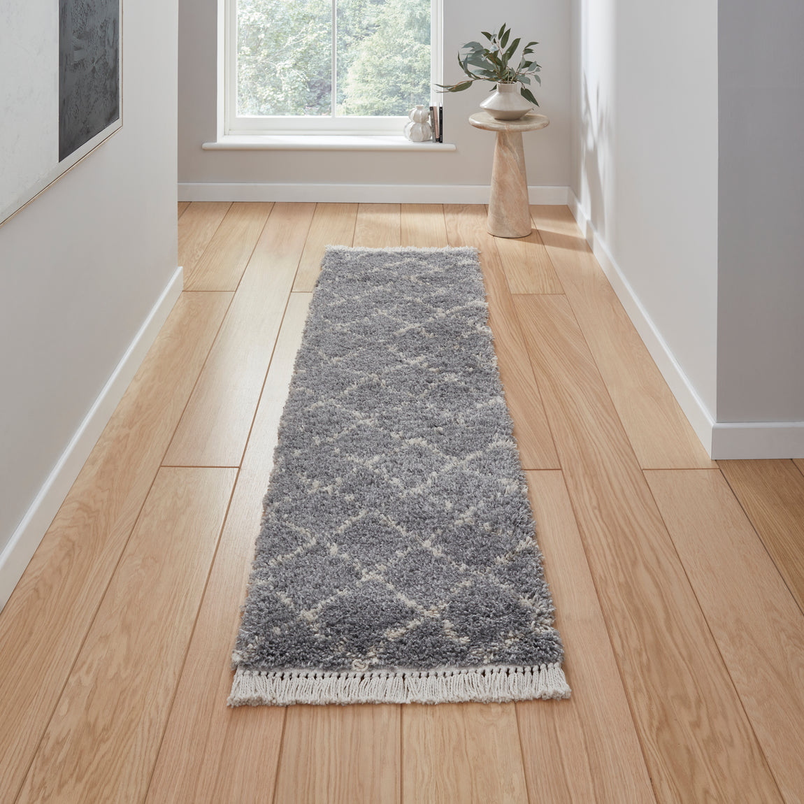 Boho 5413 Shaggy Runner 60cm x 230cm Grey