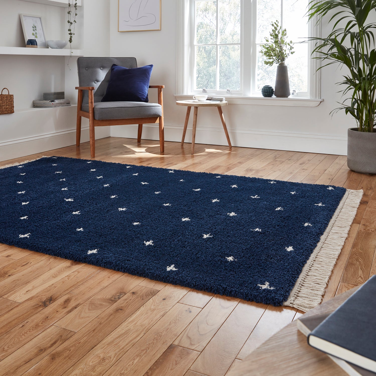 Boho A475 120cm x 170cm Rug Navy