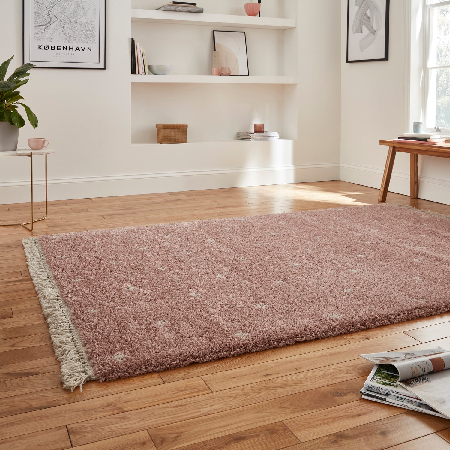 Boho A475 160cm x 220cm Rug Rose