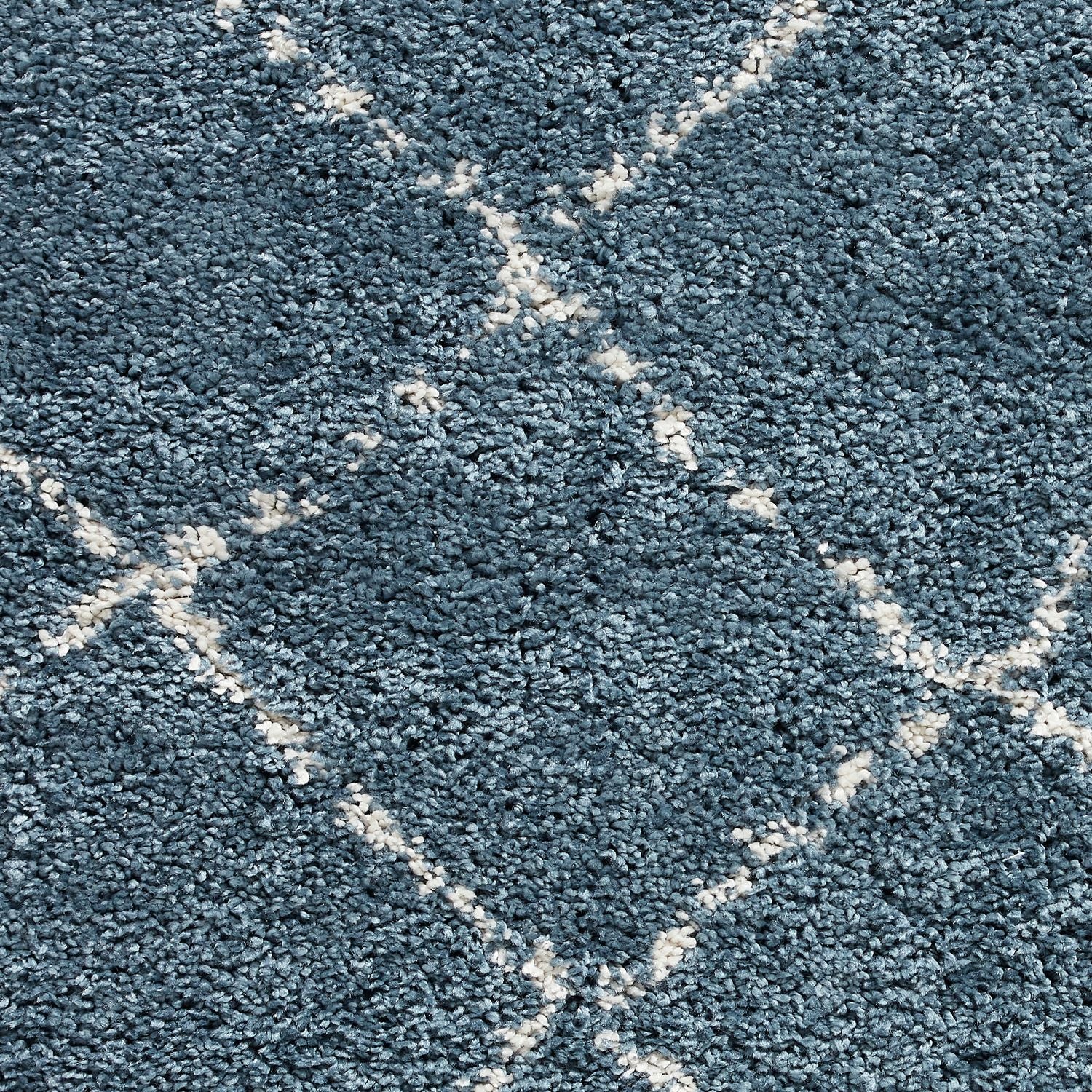 Boho 5413 Shaggy Rug Blue