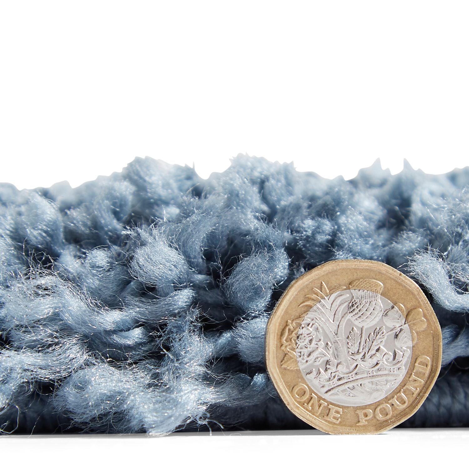 Boho 5413 Shaggy Rug Blue
