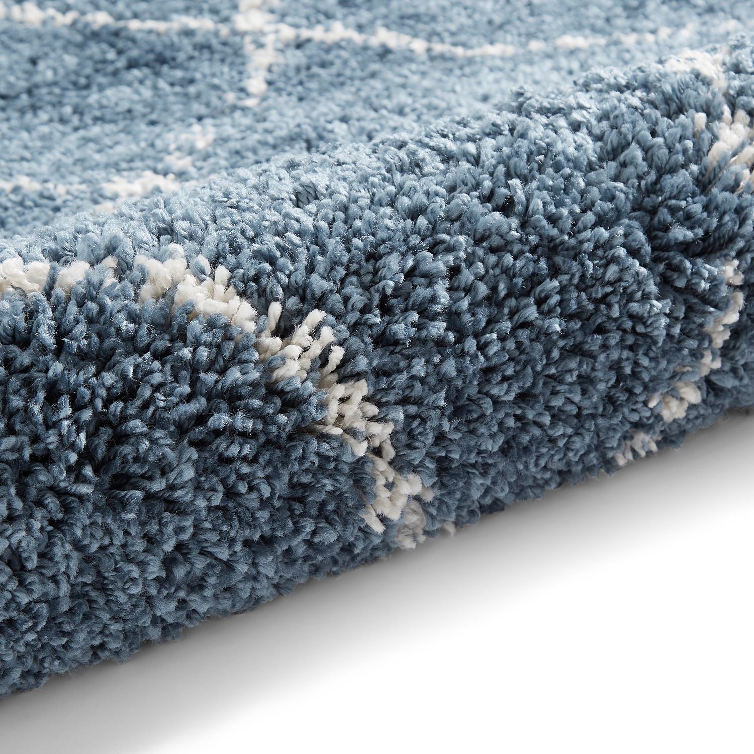 Boho 5413 Shaggy Rug Blue