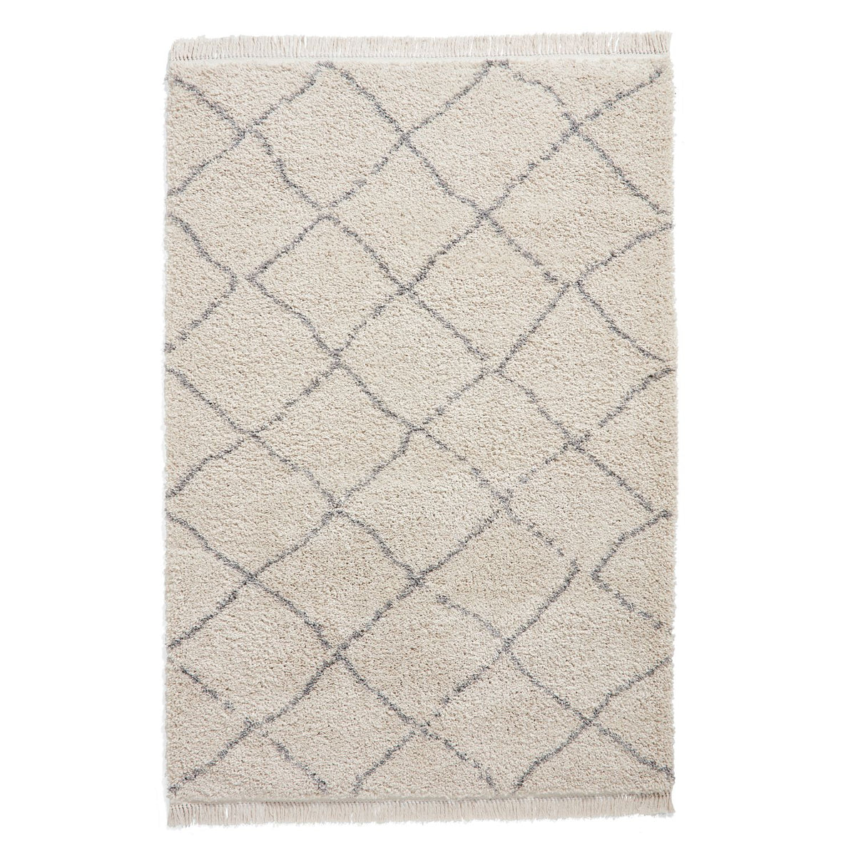 Boho 5413 Shaggy Rug Cream