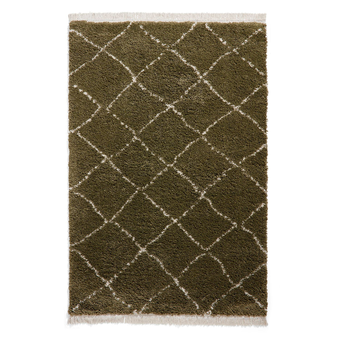 Boho 5413 Shaggy Rug Green