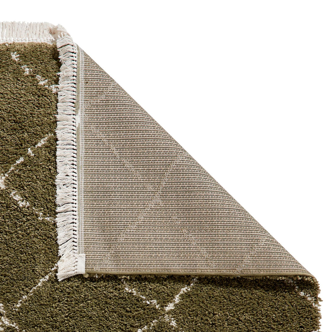 Boho 5413 Shaggy Rug Green