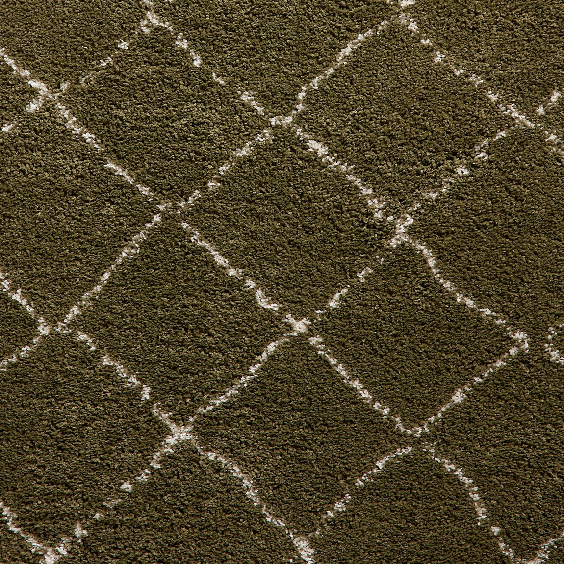 Boho 5413 Shaggy Rug Green