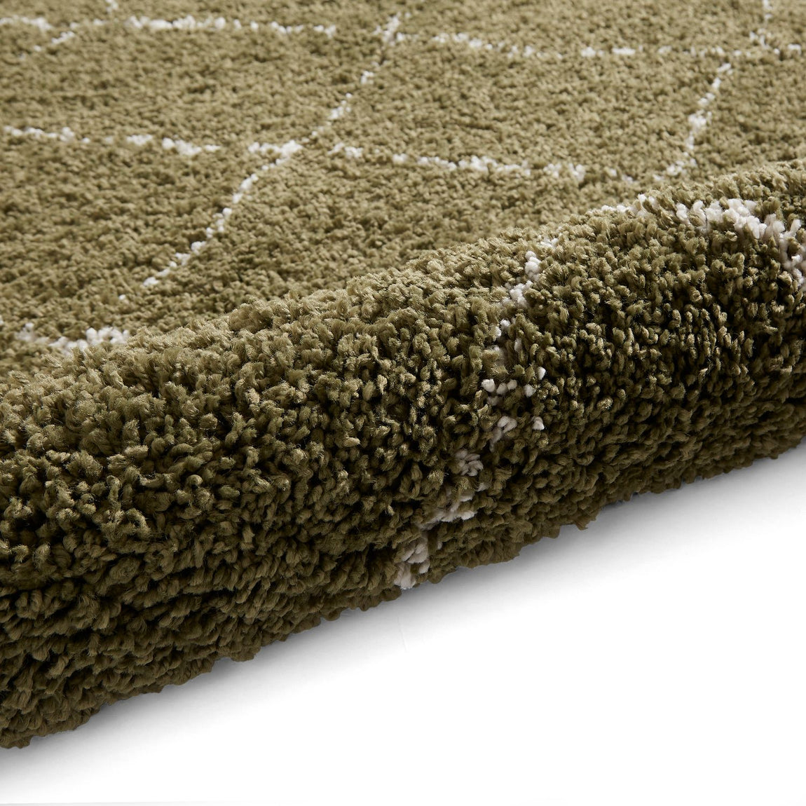 Boho 5413 Shaggy Rug Green