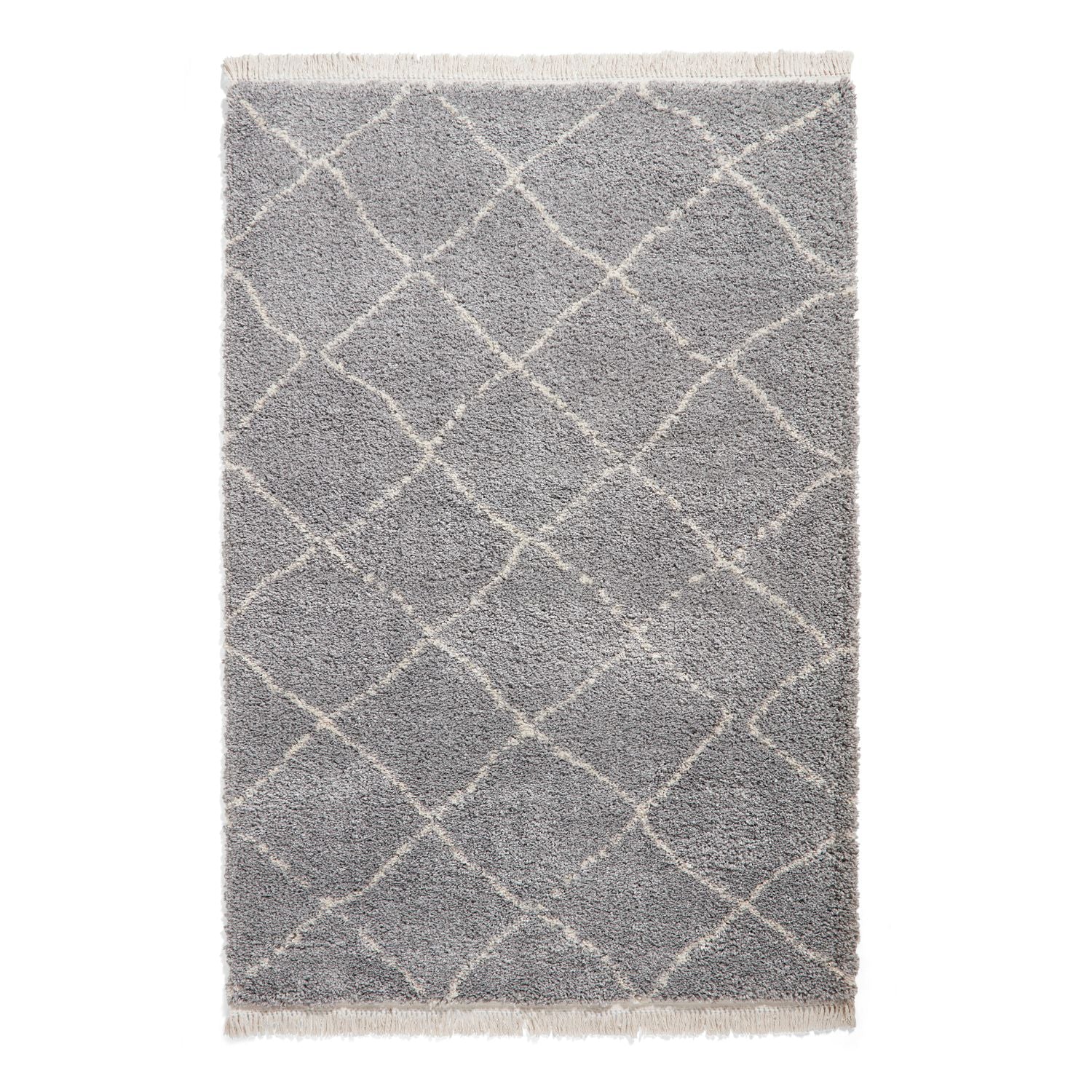 Boho 5413 Shaggy Rug Grey