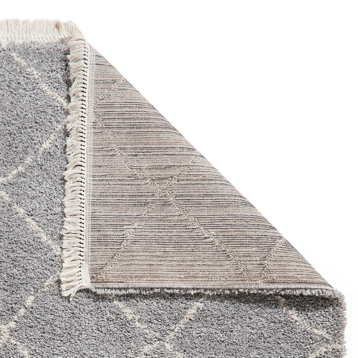 Boho 5413 Shaggy Rug Grey