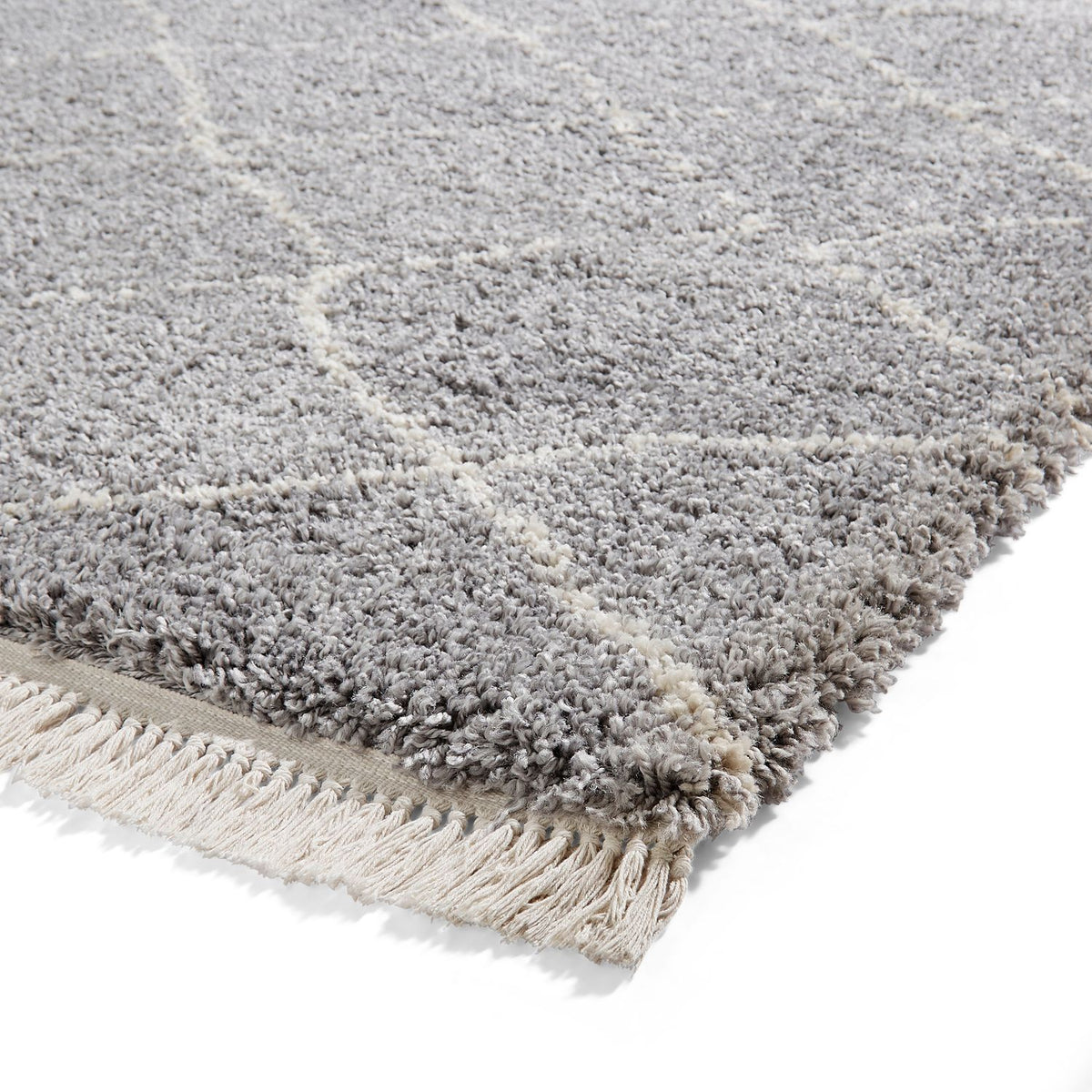 Boho 5413 Shaggy Rug Grey