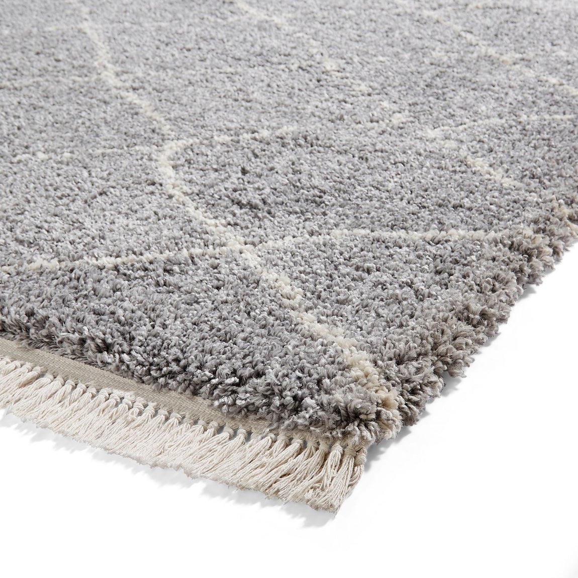 Boho 5413 Shaggy Rug Grey