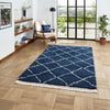 Boho 5413 Shaggy Rug Navy
