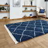 Boho 5413 Shaggy Rug Navy