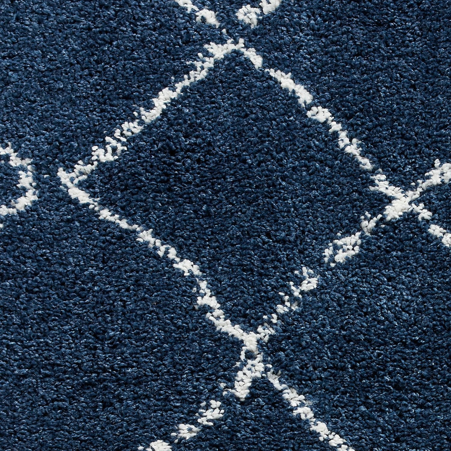 Boho 5413 Shaggy Rug Navy