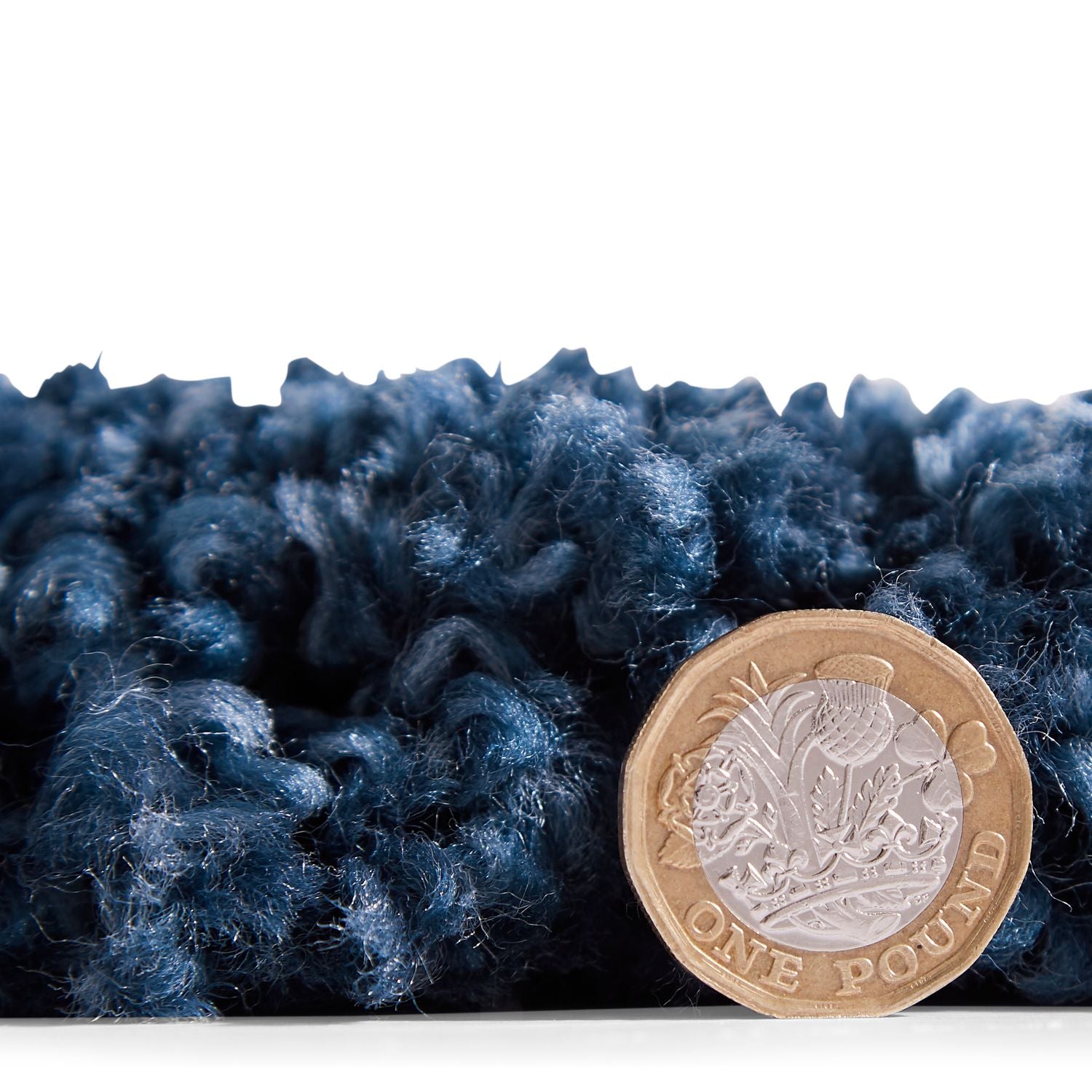 Boho 5413 Shaggy Rug Navy
