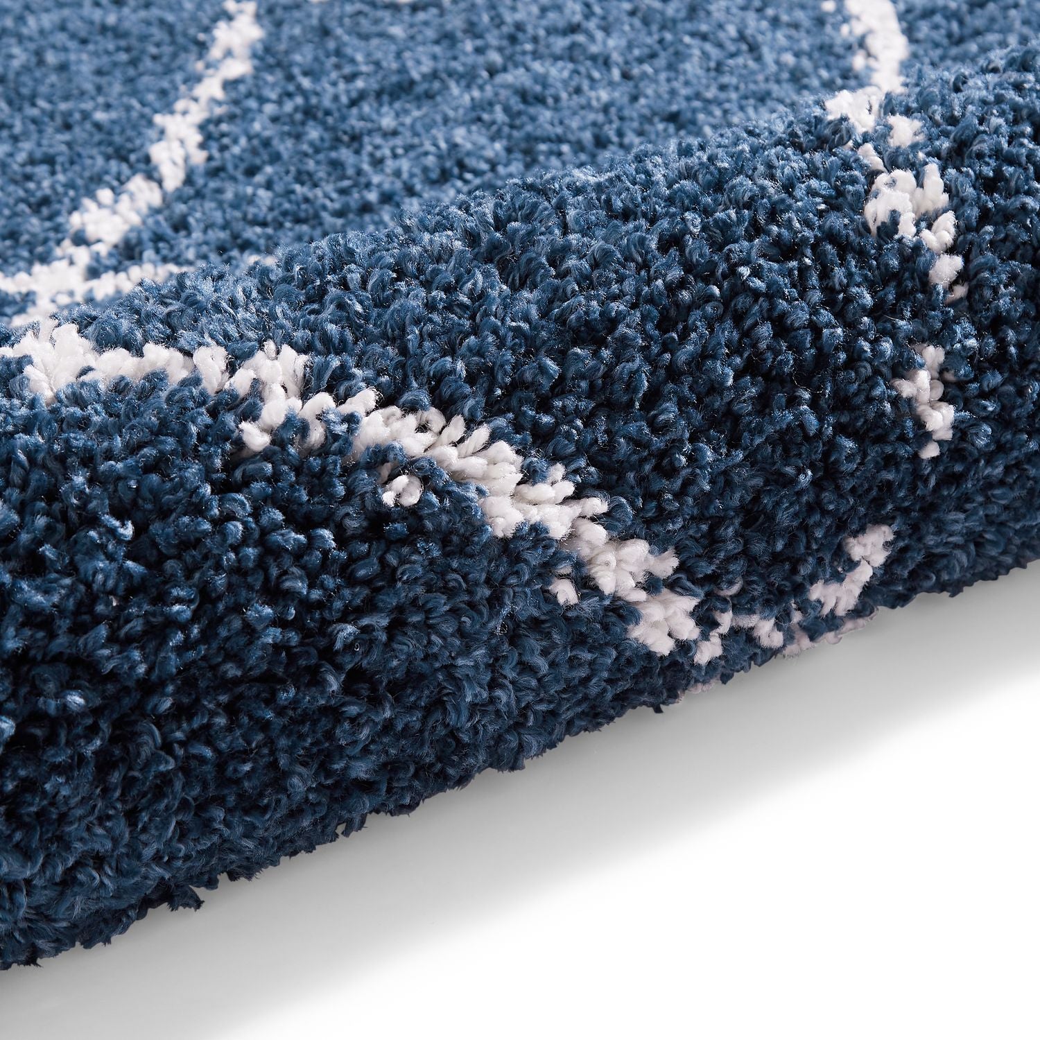 Boho 5413 Shaggy Rug Navy